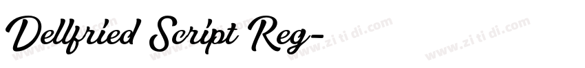 Dellfried Script Reg字体转换